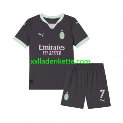 Fußballtrikot AC Mailand Morata 7 Kinder Ausweich 2024-2025 Kurzarm