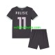 Fußballtrikot AC Mailand Pulisic 11 Kinder Ausweich 2024-2025 Kurzarm
