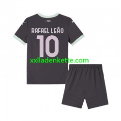 Fußballtrikot AC Mailand Rafael Leao 10 Kinder Ausweich 2024-2025 Kurzarm