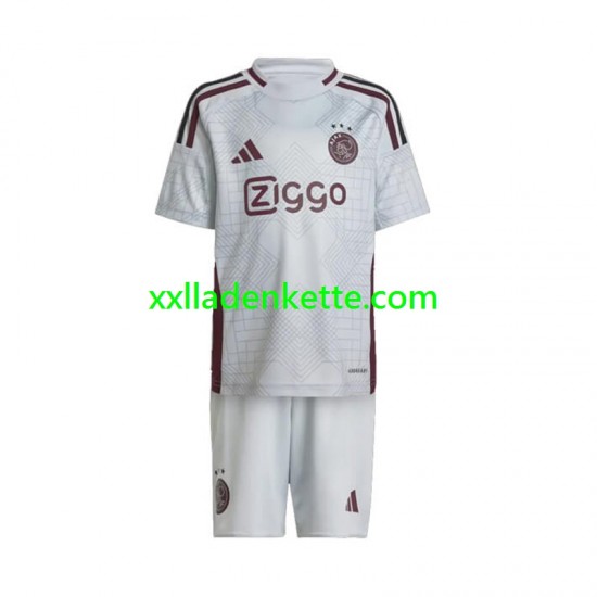 Fußballtrikot Ajax Amsterdam Kinder Ausweich 2024-2025 Kurzarm