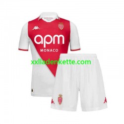 Fußballtrikot AS Monaco Kinder Heim 2024-2025 Kurzarm