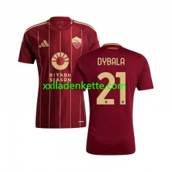 Fußballtrikot AS Rom Paulo Dybala 21 Herren Heim 2024-2025 Kurzarm
