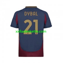 Fußballtrikot AS Rom Paulo Dybala 21 Herren Ausweich 2024-2025 Kurzarm