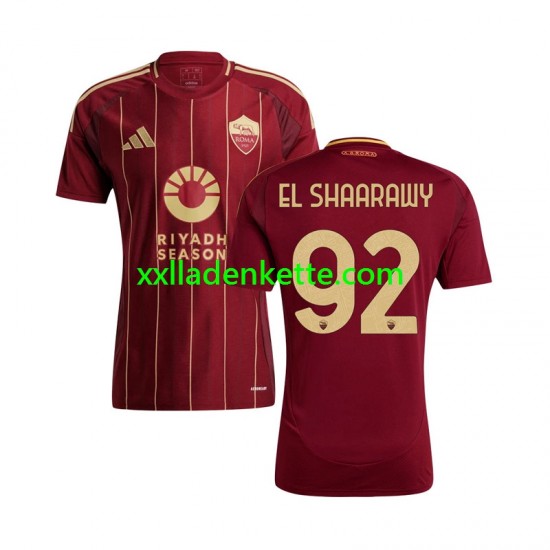 Fußballtrikot AS Rom Stephan El Shaarawy 92 Herren Heim 2024-2025 Kurzarm