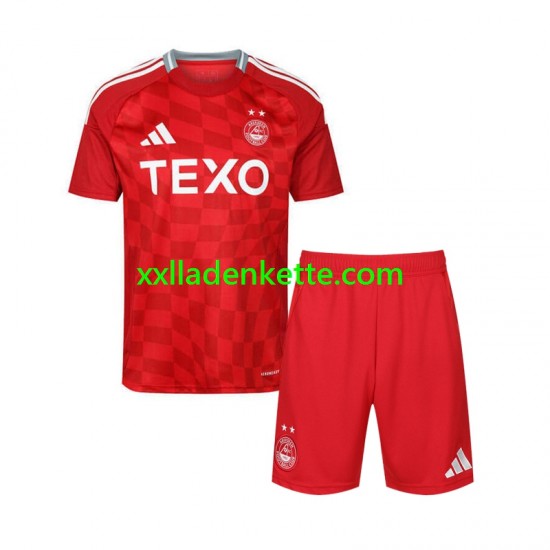 Fußballtrikot Aberdeen Kinder Heim 2024-2025 Kurzarm