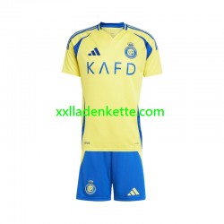 Fußballtrikot Al Nassr Kinder Heim 2024-2025 Kurzarm