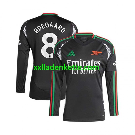 Fußballtrikot Arsenal Martin Odegaard 8 Herren Auswärts 2024-2025 Langarm