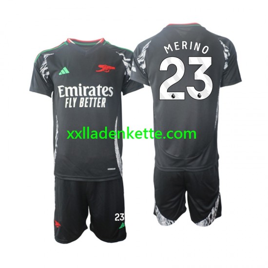 Fußballtrikot Arsenal Merino 23 Kinder Auswärts 2024-2025 Kurzarm