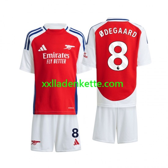 Fußballtrikot Arsenal Odegaard 8 Kinder Heim 2024-2025 Kurzarm
