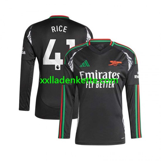 Fußballtrikot Arsenal Rice 41 Herren Auswärts 2024-2025 Langarm