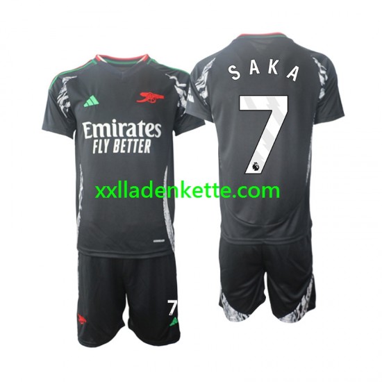 Fußballtrikot Arsenal Saka 7 Kinder Auswärts 2024-2025 Kurzarm