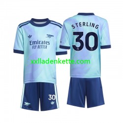 Fußballtrikot Arsenal Sterling 30 Kinder Ausweich 2024-2025 Kurzarm