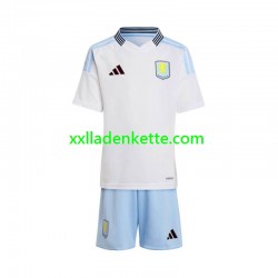 Fußballtrikot Aston Villa Kinder Auswärts 2024-2025 Kurzarm