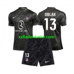Fußballtrikot Atlético Madrid Jan Oblak 13 Torwart Kinder Heim 2024-2025 Kurzarm