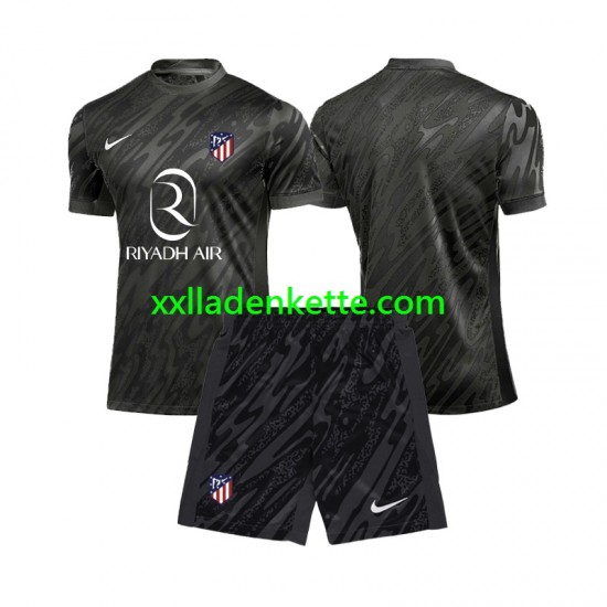 Fußballtrikot Atlético Madrid Torwart Kinder Heim 2024-2025 Kurzarm