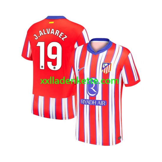 Fußballtrikot Atlético Madrid Julian Alvarez 19 Herren Heim 2024-2025 Kurzarm