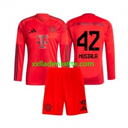 Fußballtrikot FC Bayern München Jamal Musiala 42 Kinder Heim 2024-2025 Langarm