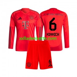 Fußballtrikot FC Bayern München Joshua Kimmich 6 Kinder Heim 2024-2025 Langarm