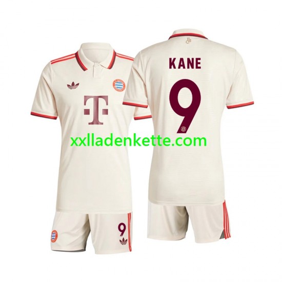 Fußballtrikot FC Bayern München Kane 9 Kinder Ausweich 2024-2025 Kurzarm