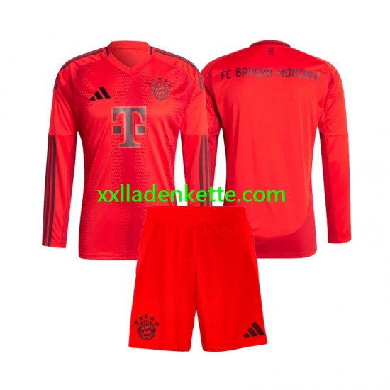Fußballtrikot FC Bayern München Kinder Heim 2024-2025 Langarm