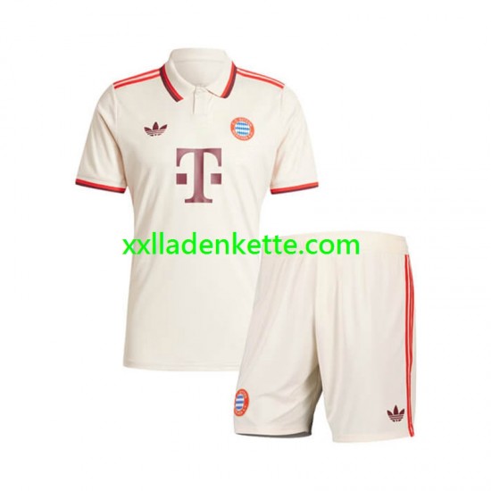 Fußballtrikot FC Bayern München Kinder Ausweich 2024-2025 Kurzarm