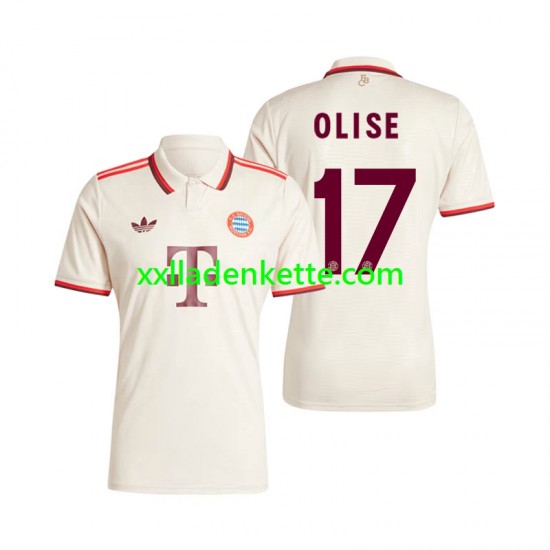 Fußballtrikot FC Bayern München Olise 17 Herren Ausweich 2024-2025 Kurzarm