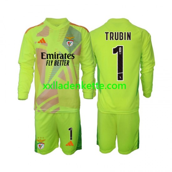 Fußballtrikot Benfica Anatolij Trubin 1 Torwart Kinder Heim 2024-2025 Langarm