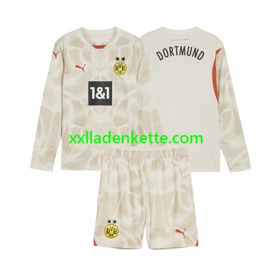 Fußballtrikot Borussia Dortmund Torwart Kinder Heim 2024-2025 Langarm
