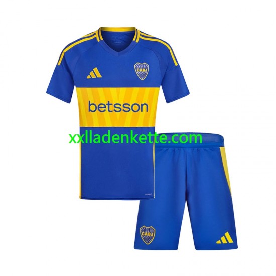 Fußballtrikot Boca Juniors Kinder Heim 2024-2025 Kurzarm
