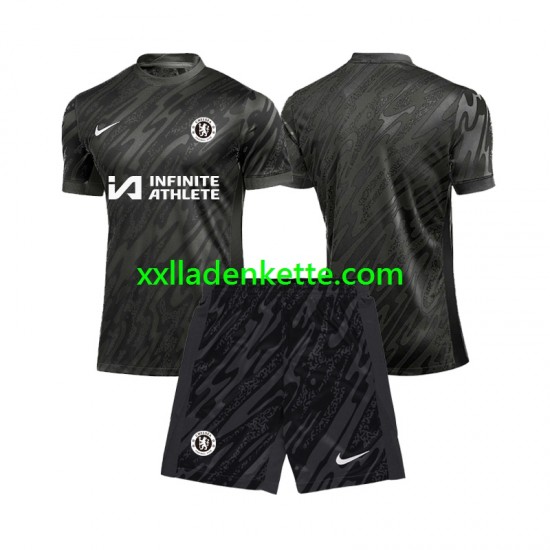 Fußballtrikot Chelsea Torwart Kinder Auswärts 2024-2025 Kurzarm