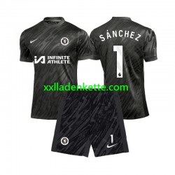 Fußballtrikot Chelsea Robert Sanchez 1 Torwart Kinder Auswärts 2024-2025 Kurzarm
