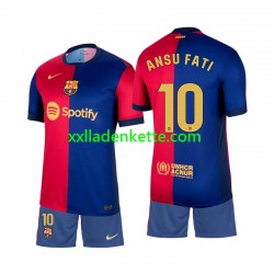 Fußballtrikot FC Barcelona Ansu Fati 10 Kinder Heim 2024-2025 Kurzarm