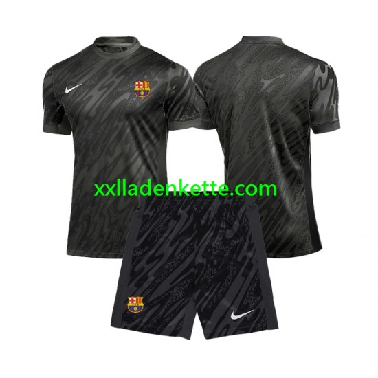 Fußballtrikot FC Barcelona Torwart Kinder Ausweich 2024-2025 Kurzarm