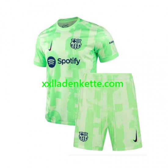 Fußballtrikot FC Barcelona Kinder Ausweich 2024-2025 Kurzarm