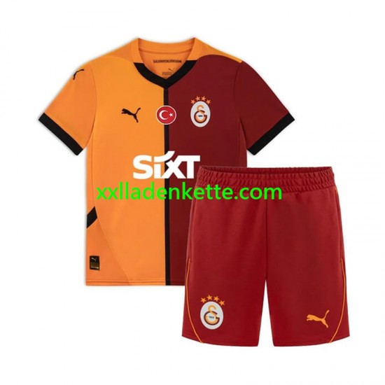 Fußballtrikot Galatasaray Kinder Heim 2024-2025 Kurzarm