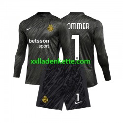 Fußballtrikot Inter Mailand Yann Sommer 1 Torwart Kinder Ausweich 2024-2025 Langarm