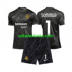 Fußballtrikot Inter Mailand Yann Sommer 1 Torwart Kinder Ausweich 2024-2025 Kurzarm
