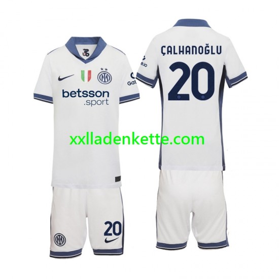 Fußballtrikot Inter Mailand Hakan Calhanoglu 20 Kinder Auswärts 2024-2025 Kurzarm