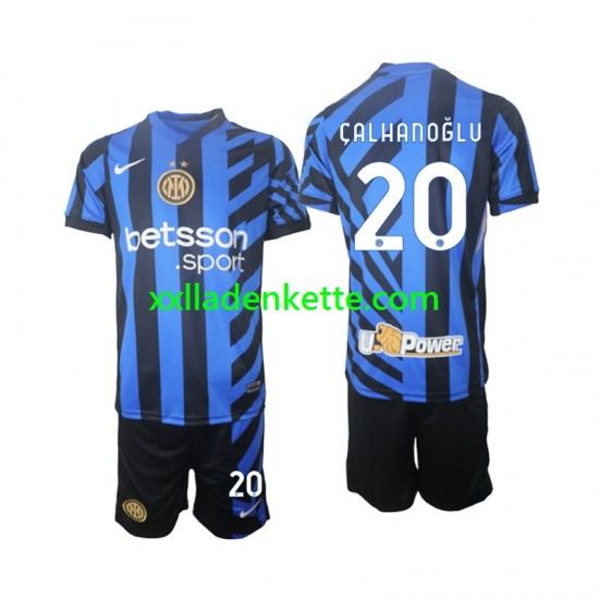 Fußballtrikot Inter Mailand Hakan Calhanoglu 20 Kinder Heim 2024-2025 Kurzarm