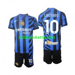 Fußballtrikot Inter Mailand Lautaro 10 Kinder Heim 2024-2025 Kurzarm