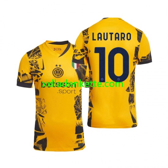 Fußballtrikot Inter Mailand Lautaro 10 Herren Ausweich 2024-2025 Kurzarm