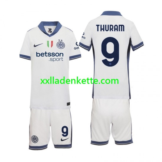 Fußballtrikot Inter Mailand Marcus Thuram 9 Kinder Auswärts 2024-2025 Kurzarm