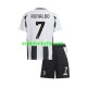 Fußballtrikot Juventus Turin Cristiano Ronaldo 7 Kinder Heim 2024-2025 Kurzarm