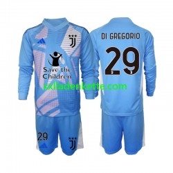 Fußballtrikot Juventus Turin Michele Di Gregorio 29 Torwart Kinder Viertes 2024-2025 Langarm