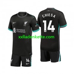 Fußballtrikot Liverpool Chiesa 14 Kinder Auswärts 2024-2025 Kurzarm