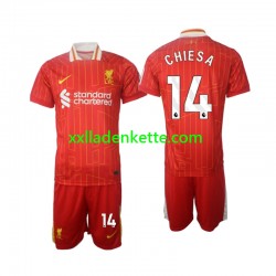 Fußballtrikot Liverpool Chiesa 14 Kinder Heim 2024-2025 Kurzarm