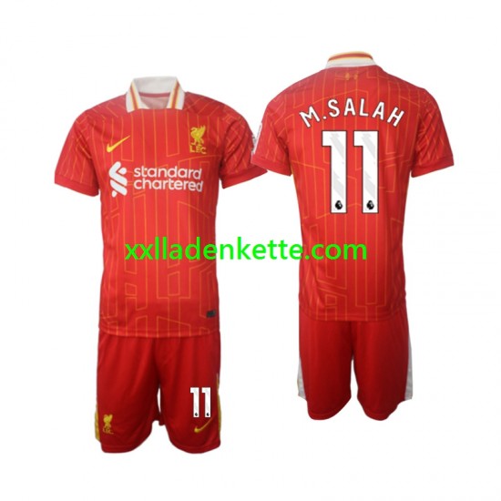 Fußballtrikot Liverpool M.Salah 11 Kinder Heim 2024-2025 Kurzarm