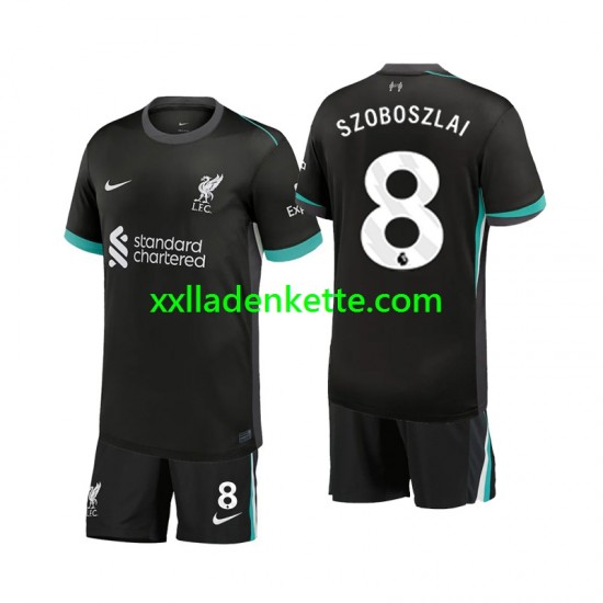 Fußballtrikot Liverpool Szoboszlai 8 Kinder Auswärts 2024-2025 Kurzarm