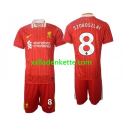 Fußballtrikot Liverpool Szoboszlai 8 Kinder Heim 2024-2025 Kurzarm