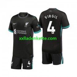 Fußballtrikot Liverpool Virgil 4 Kinder Auswärts 2024-2025 Kurzarm